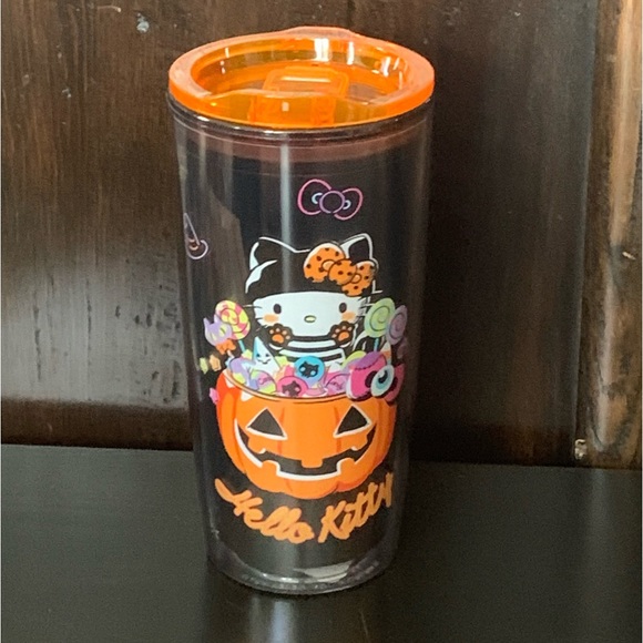Hello Kitty Cat Burglar Halloween Tumbler - Jack O’Lantern Candy Ghost Eyeball - Picture 5 of 14